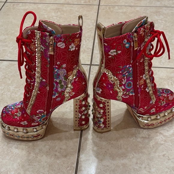 Azalea Wang Richie Rich Platform Boots - Brand New - Picture 5 of 10